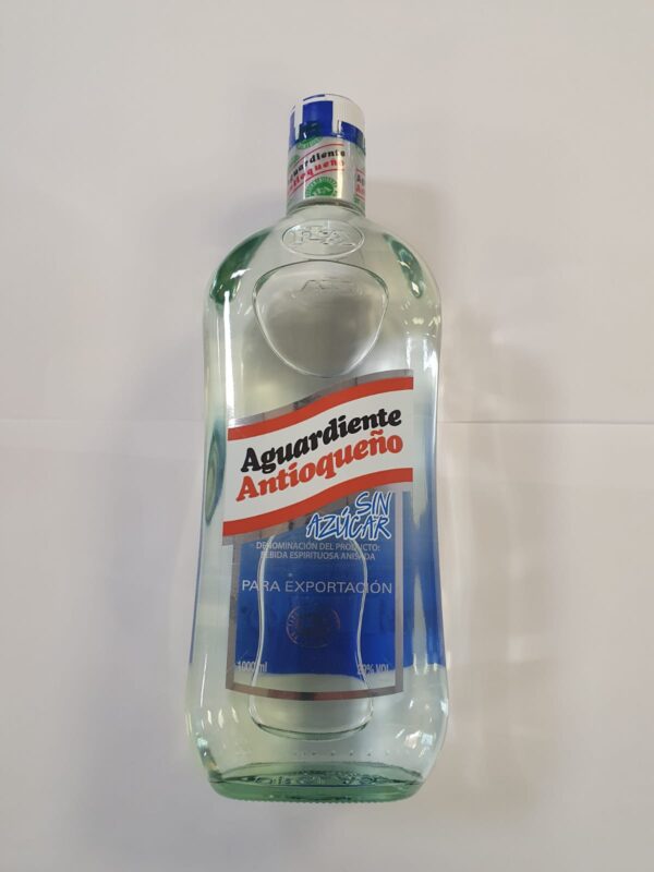 Aguardiente "Antioqueño" sin azúcar 1 litro